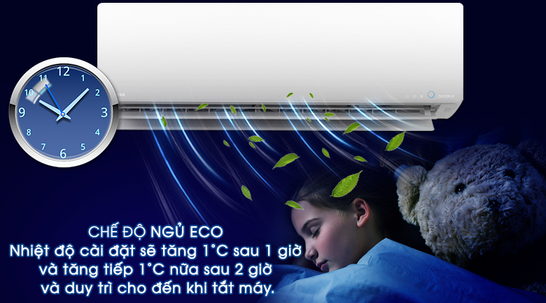 Chế độ ngủ ECO - Máy lạnh Toshiba Inverter 2 HP RAS-H18G2KCVP-V