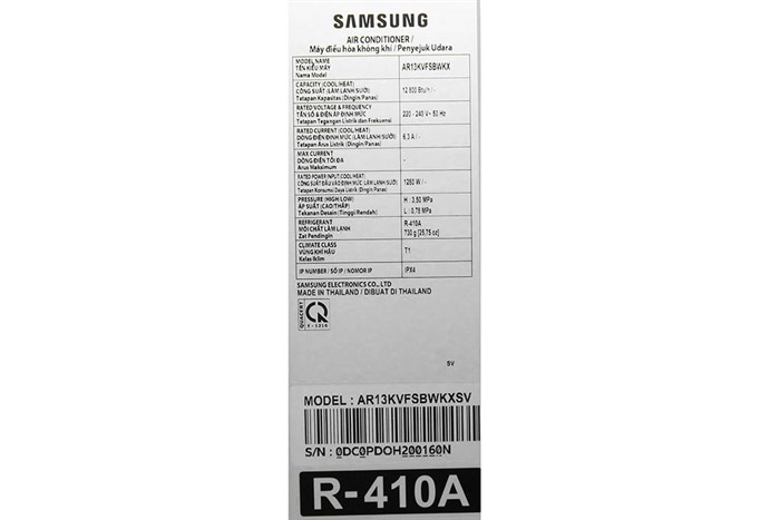 Điều hòa Samsung Inverter 12800 BTU AR13KVFSBWKNSV Màu Trắng