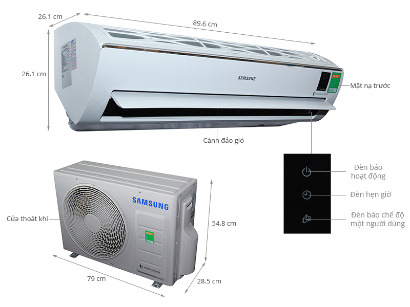 Máy lạnh Samsung 2 HP AR18KVFSBWKNSV Samsung-ar18kvfsbwknsv-1