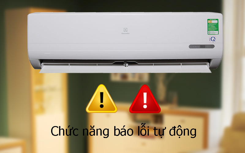 Chức năng báo lỗi tự động giúp sớm phát hiện lỗi và sửa chữa máy kịp thời 