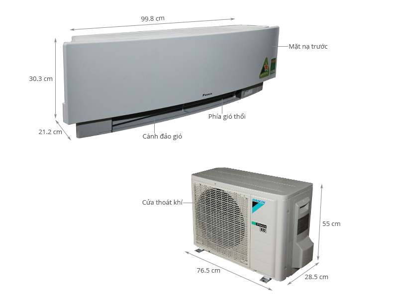 Thông số kỹ thuật Máy lạnh Daikin Inverter 1.5 HP FTKJ35NVMVW