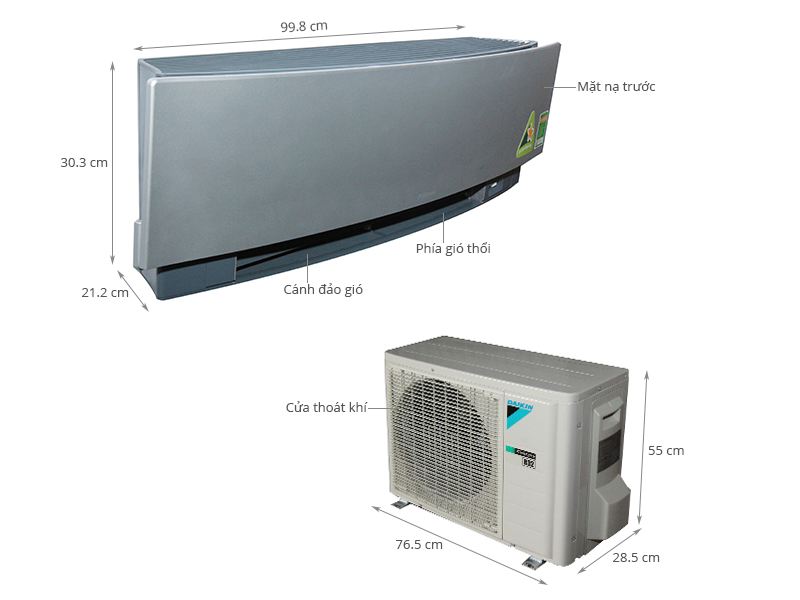 Thông số kỹ thuật Máy lạnh Daikin Inverter 1.5 HP FTKJ35NVMVS