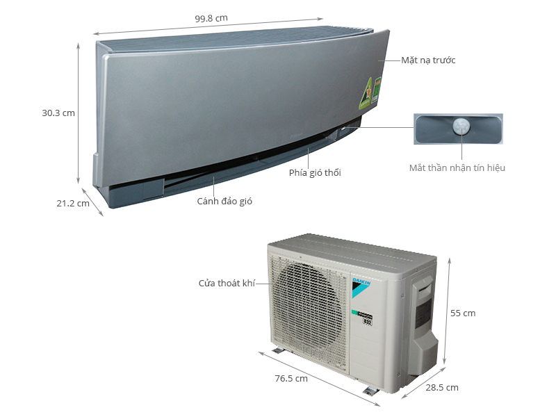 Thông số kỹ thuật Máy lạnh Daikin Inverter 1 HP FTKJ25NVMVS