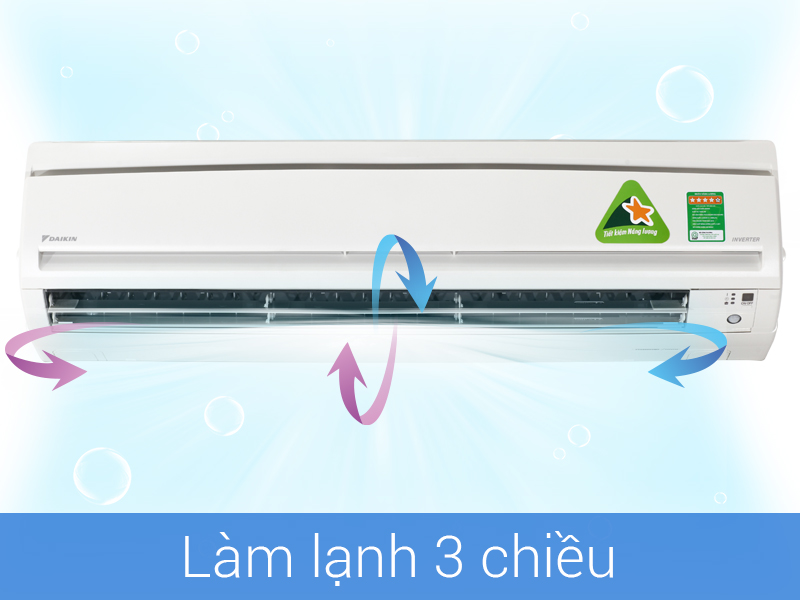 Luồng gió ba chiều linh hoạt