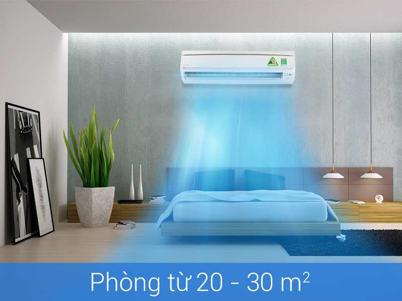 Công suất điều hòa đạt đến 17100 BTU