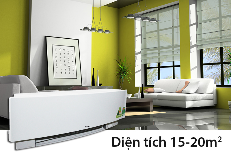 Công suất phù hợp với diện tích phòng từ 15 - 20 m2