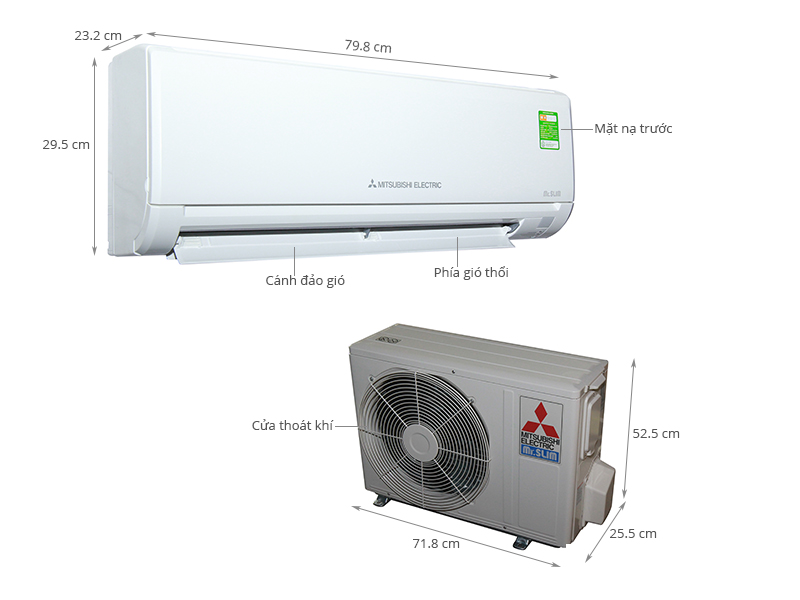 Máy lạnh Mitsubishi Electric MS-HL50VC (2.0 HP) - 15 Thông số kỹ thuật Máy lạnh Mitsubishi Electric 2 HP MS-HL50VC
