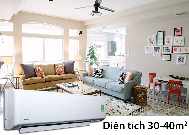 Công suất làm lạnh của điều hòa Toshiba RAS-H24S3KS-V lên đến 2.5 HP