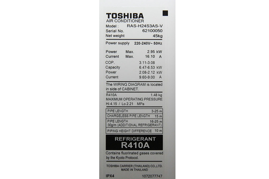 Máy lạnh Toshiba 2.5 HP RAS-H24S3KS-V - 10
