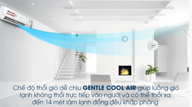 Chức năng Gentle Cool Air - Máy lạnh Sharp 2 HP AH-A18SEW