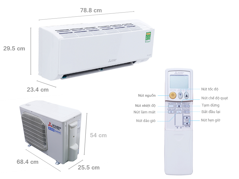 Máy lạnh Mitsubishi Electric 1 HP MSY-GH10VA Mitsubishi-electric-msy-gh10va