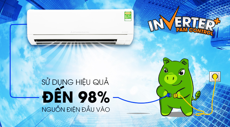 Công nghệ Inverter - Điều hòa Mitsubishi Electric Inverter 1.5 HP MSZ-HL35VA