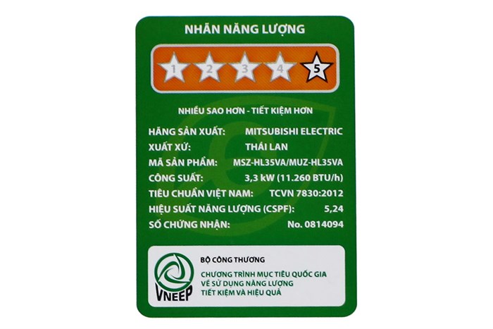 Điều hòa Mitsubishi Electric Inverter 1.5 HP MSZ-HL35VA Màu Trắng