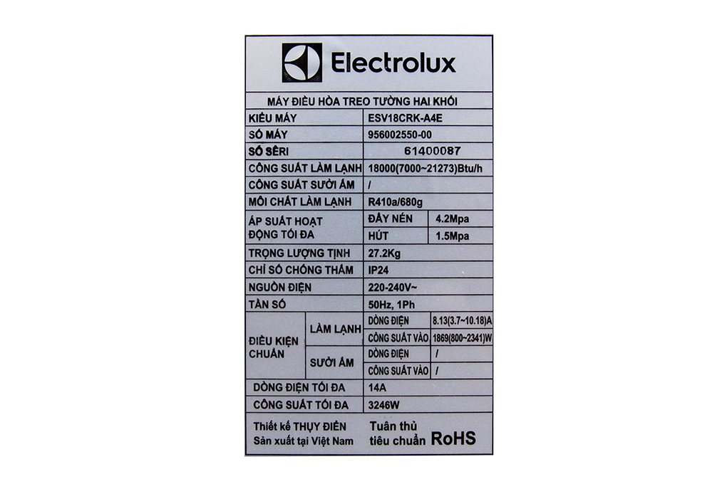 Máy lạnh Electrolux Inverter 2 HP ESV18CRK-A4