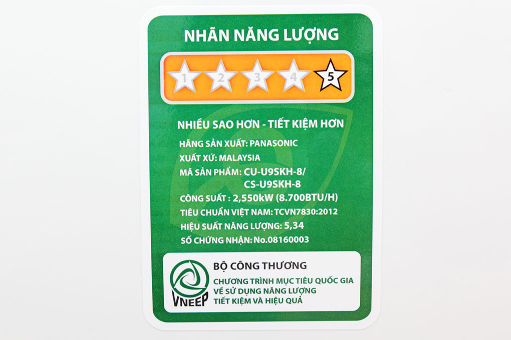 Điều hòa Panasonic Inverter 8700 BTU CU/CS-U9SKH-8 Màu Trắng
