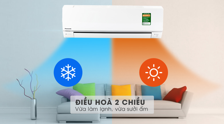 2 chiều - Điều hòa 2 chiều Panasonic Inverter 1 HP CU/CS-YZ9SKH-8