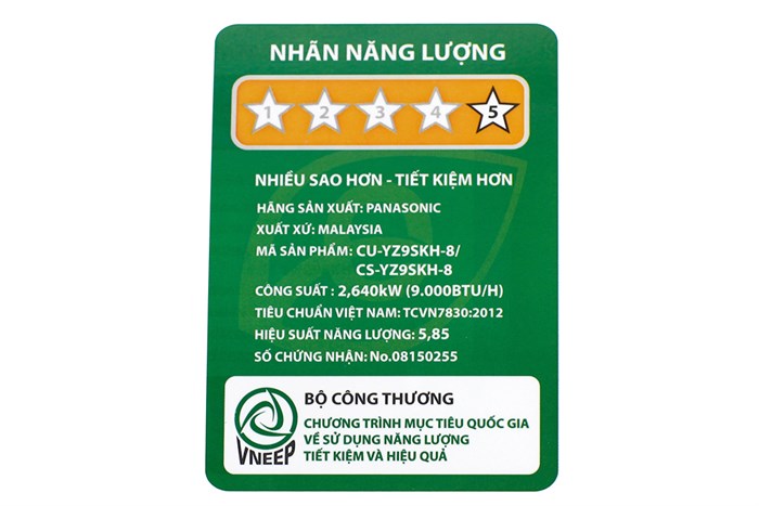 Điều hòa 2 chiều Panasonic Inverter 1 HP CU/CS-YZ9SKH-8 Màu Trắng