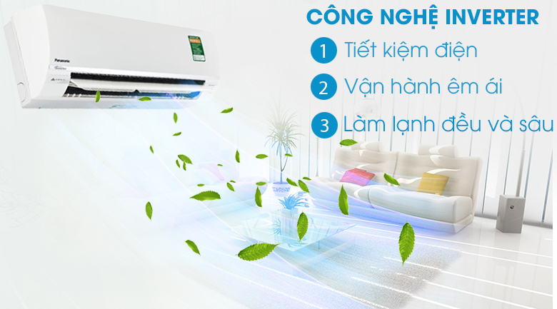 CN_Công nghệ Inverter - Điều hòa 2 chiều Panasonic Inverter 1.5 HP CU/CS-YZ12SKH