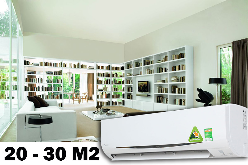 Công suất 2 HP phù hợp cho không gian từ 20-30 m2