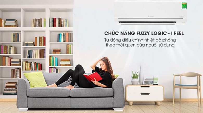 Hệ thống kiểm soát Fuzzy Logic  “I Feel” - Máy lạnh Mitsubishi 1.0 HP Electric MS-HM25VA