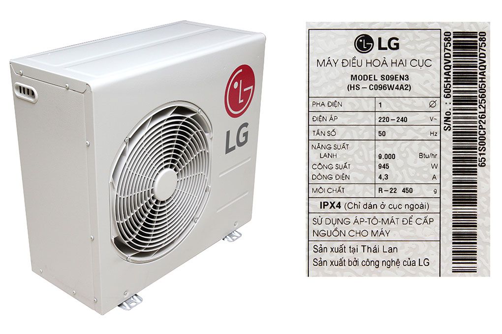 Điều hòa LG 9000 BTU S09EN3 Màu Trắng