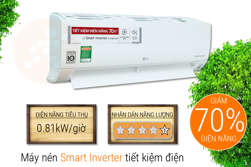 Tiết kiệm điện 70%