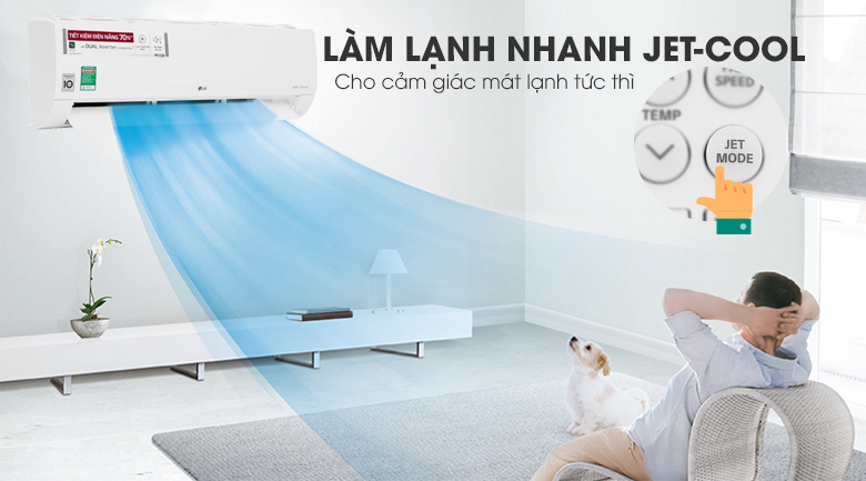 Jet Cool - Máy lạnh LG Inverter 2.5 HP V24END