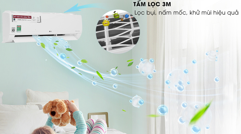 Tấm lọc 3M - Máy lạnh LG Inverter 2.5 HP V24END