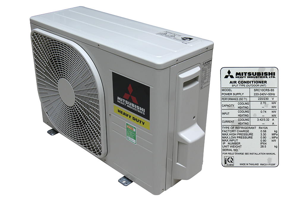 Máy lạnh Mitsubishi Heavy 1.0 HP SRK10CRS-S5 Màu Trắng