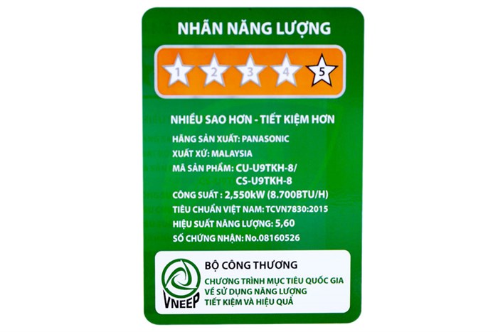 Máy lạnh Panasonic Inverter 1 HP CU/CS-U9TKH-8 Màu Trắng