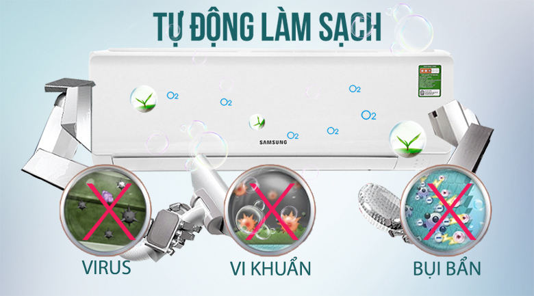 Máy lạnh Samsung 1.0 HP AR09MCFHAWKNSV