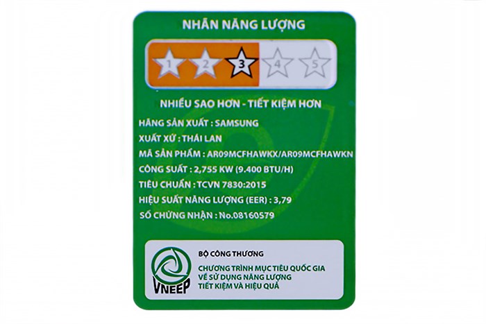 Máy lạnh Samsung 1.0 HP AR09MCFHAWKNSV Màu Trắng