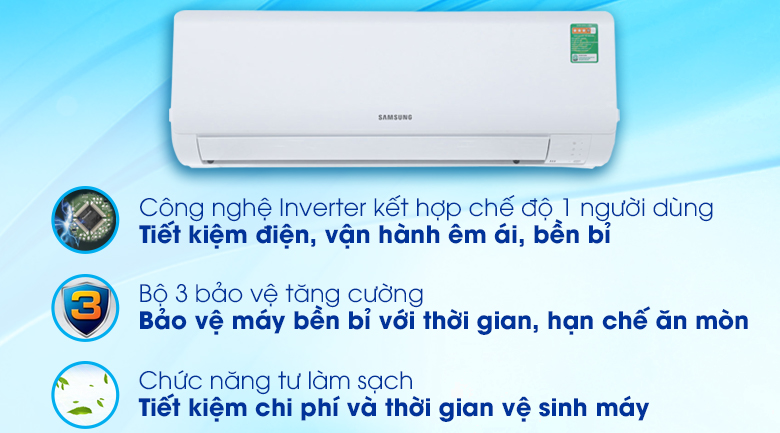 Điều hòa Samsung Inverter 12000 BTU AR13MVFHGWKNSV