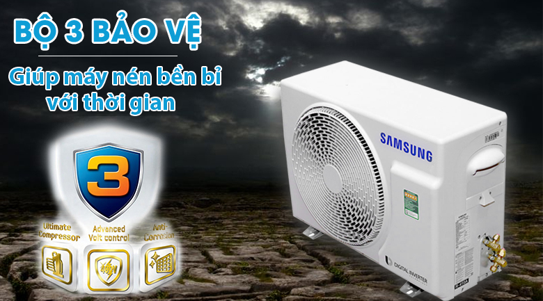 Máy lạnh Samsung Inverter 1.5 HP AR13MVFSBWKNSV