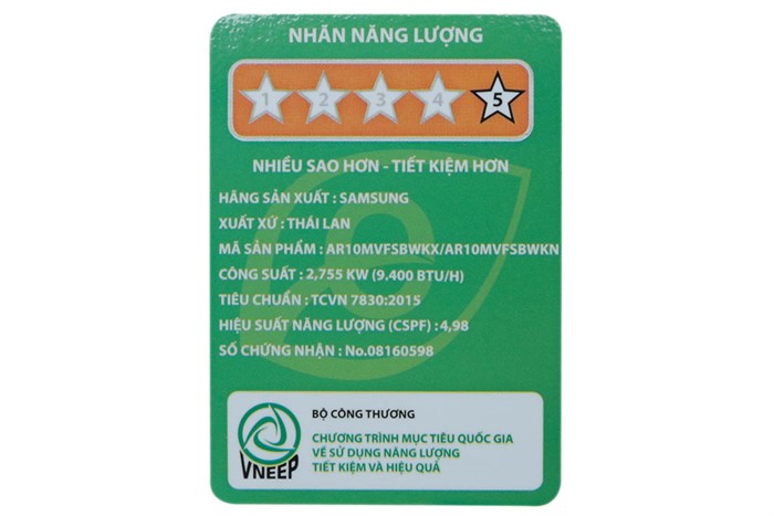 Máy lạnh Samsung Inverter 1 HP AR10MVFSBWKNSV Màu Trắng