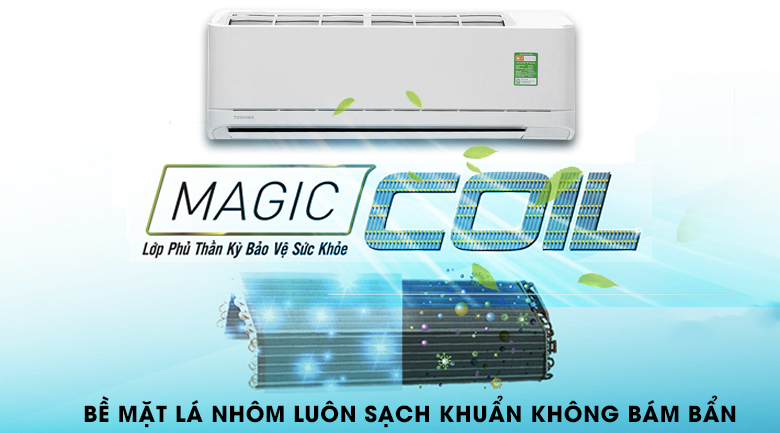Magic Coil - Máy lạnh Toshiba 1.0 HP RAS-H10QKSG-V