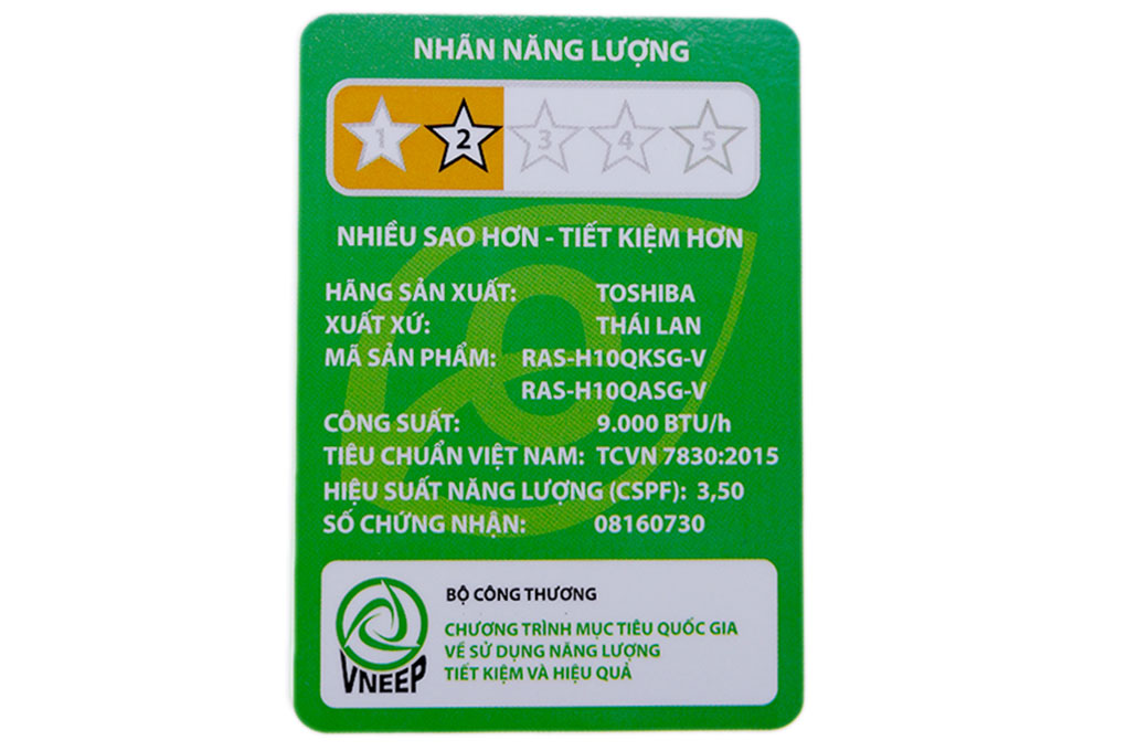 Máy lạnh Toshiba 1.0 HP RAS-H10QKSG-V Màu Trắng