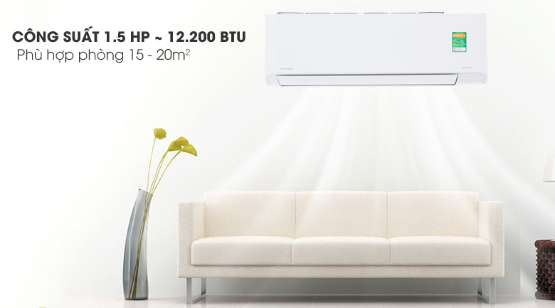 Máy lạnh Toshiba Inverter 1.5 HP RAS-H13PKCVG-V