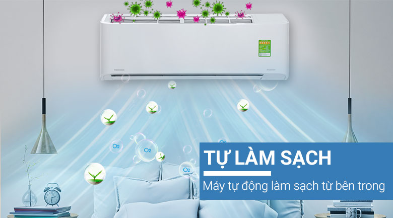 Máy lạnh Toshiba Inverter 1.0 HP RAS-H10ZKCV-V