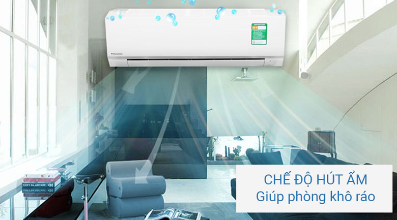 Chức năng hút ẩm - Máy lạnh Panasonic 1.0 HP CU/CS-N9SKH-8