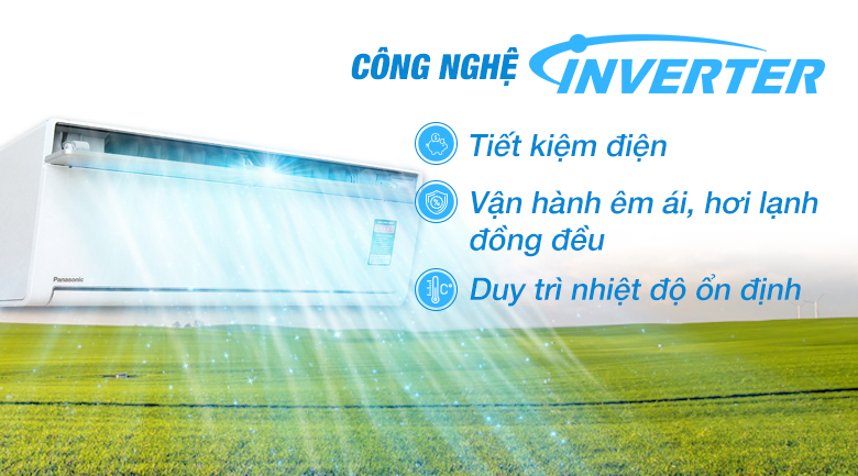 Inverter - Điều hòa 2 chiều Panasonic Inverter 8530 BTU CU/CS-VZ9TKH-8 Inverter - Điều hòa 2 chiều Panasonic Inverter 8530 BTU CU/CS-VZ9TKH-8