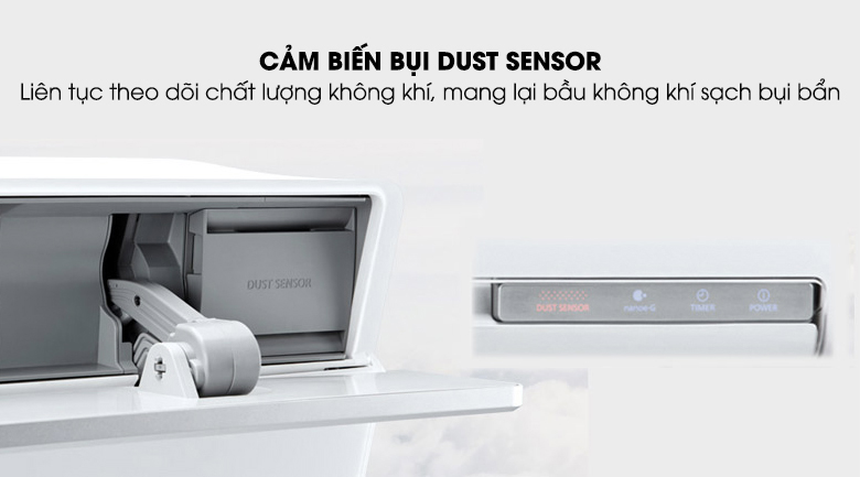 Dust sensor - Điều hòa 2 chiều Panasonic Inverter 8530 BTU CU/CS-VZ9TKH-8 Dust sensor - Điều hòa 2 chiều Panasonic Inverter 8530 BTU CU/CS-VZ9TKH-8