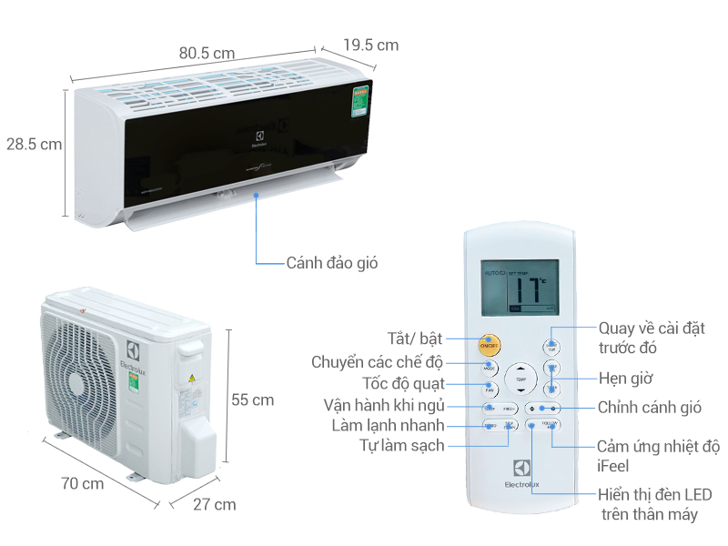 Máy lạnh Electrolux 1.5 HP ESV12CRK May-lanh-electrolux-esv12crk-a1