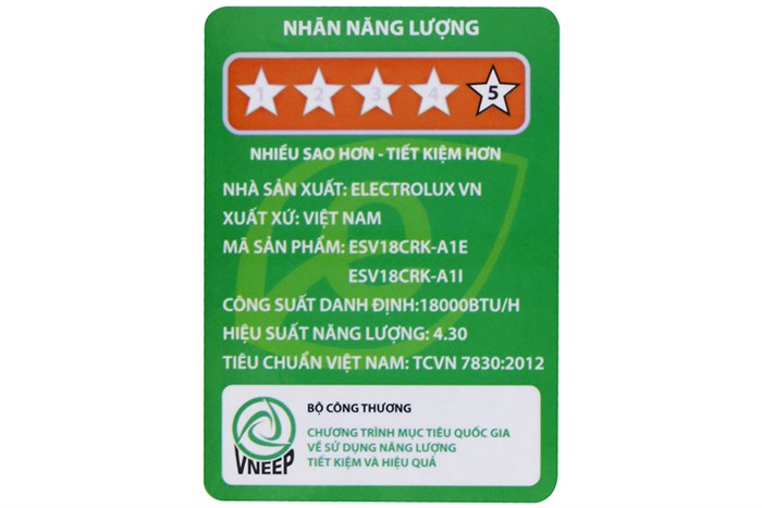 Máy lạnh Electrolux Inverter 2 HP ESV18CRK-A1