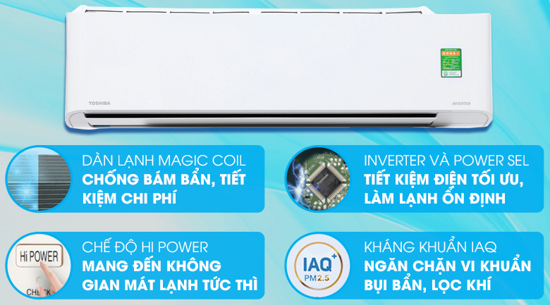 Máy lạnh Toshiba Inverter 2 HP RAS-H18PKCVG-V - 13