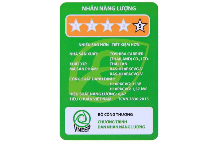 Máy lạnh Toshiba Inverter 2 HP RAS-H18PKCVG-V Màu Trắng