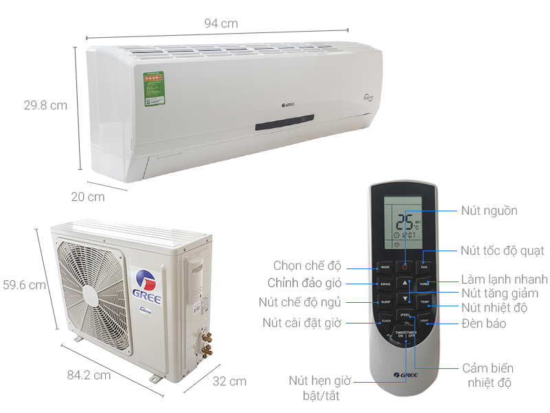 Máy lạnh Gree Inverter 2 HP GWC18MC-K3DNC2L