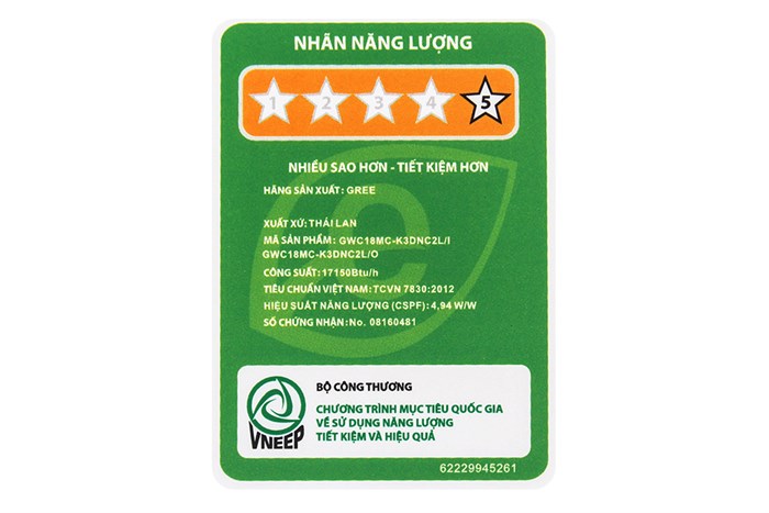 Máy lạnh Gree Inverter 2 HP GWC18MC-K3DNC2L Màu Trắng