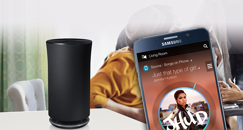 Loa không dây Samsung 360 WAM1500 - Điều khiển loa bằng điện thoại Loa không dây Samsung 360 WAM1500 - Điều khiển loa bằng điện thoại