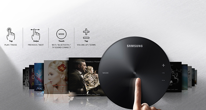 Loa không dây Samsung 360 WAM1500 - Bảng điều khiển dễ dùng